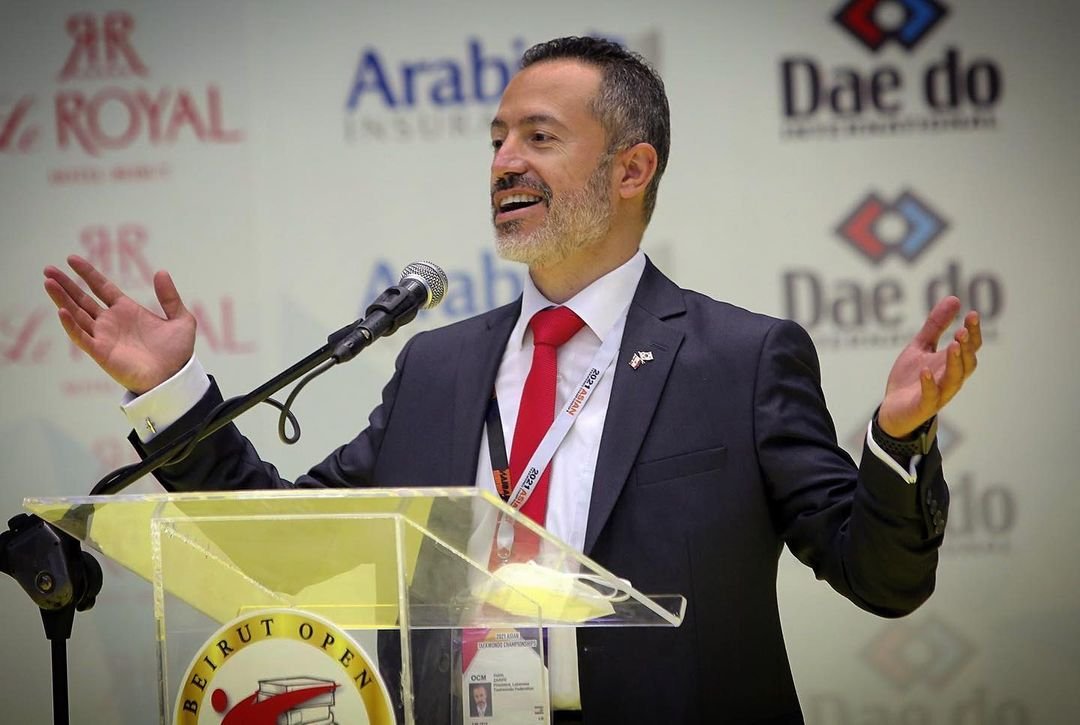 صورة توضيحية - رئيس إتحاد التايكواندو الدكتورHabib Zarifeh لعبة التايكواندو في آسيا ذو قيمة عالية جداً