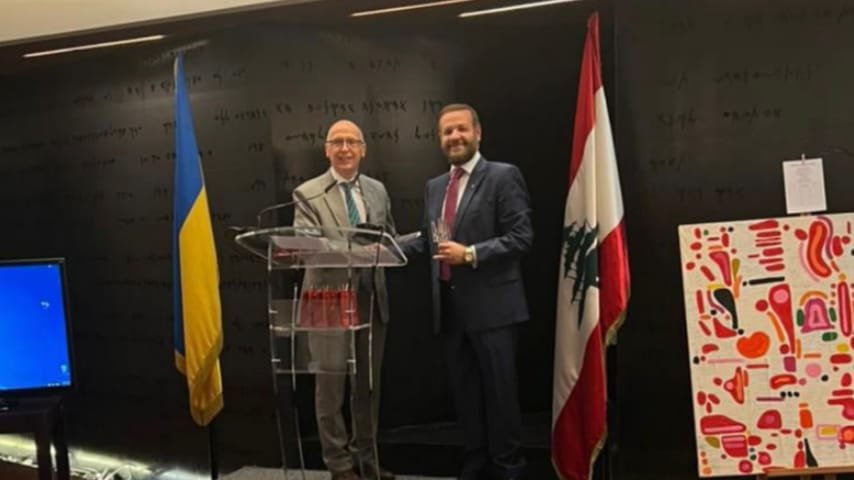 صورة توضيحية - القنصل العام تامر التونسي مكرماً من السفارة الأوكرانية في لبنان